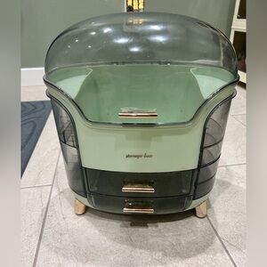 Green and Grey Makeup Storage Box